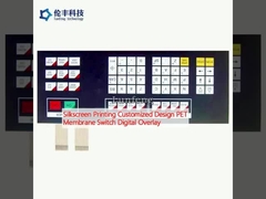 In lụa thiết kế tùy chỉnh PET Membrane Switch Digital Overlay