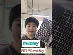 PET Glossy Membrane Keypad Overlay được tùy chỉnh để tăng chức năng