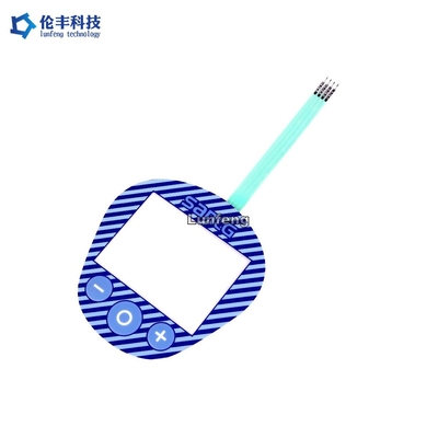 Giá tốt. Công tắc màng phẳng vòm kim loại xúc giác, bàn phím chuyển đổi màng cửa sổ LCD trực tuyến