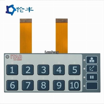 Good price Đèn LED màu xám Công tắc màng FPC Nút dập nổi Bàn phím chuyển đổi xúc giác trực tuyến