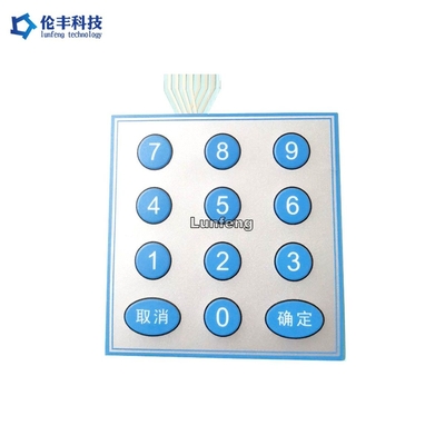 Bàn phím chuyển đổi màng Poly tùy chỉnh Màu sắc Pantone Keo 3M
