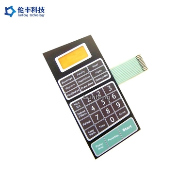 Thiết bị gia dụng Bàn phím màng linh hoạt Chất liệu nút PET nổi