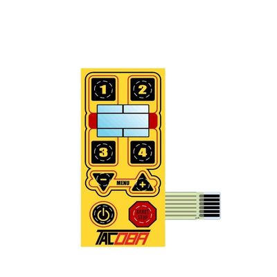 Giá tốt. Matte Surface Finish Metal Dome Membrane Switch với chất kết dính phía sau 3M468 và đèn LED cho giao diện thiết bị y tế trực tuyến