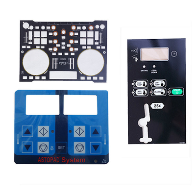 Giá tốt. 0.005-0.030 Inches Thickness Industrial Control Panel Graphic Overlays With Glossy LOOK Surface Treatment trực tuyến