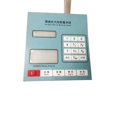 Bàn phím màng LED màu trắng công nghiệp với mức bảo vệ IP65 và tuổi thọ 1 triệu lần