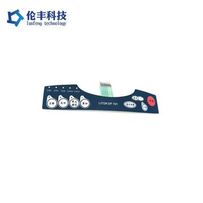 Giá tốt. ABS Material Membrane Switch Overlay với 3M Adhesive 0.125mm-0.8mm Độ dày và thiết kế tùy chỉnh trực tuyến
