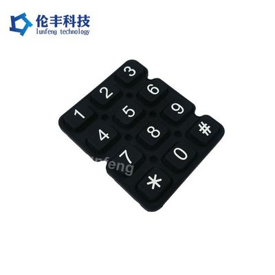 Giá tốt. Bàn phím cao su silicone bề mặt mờ chống nước với in ấn tùy chỉnh cho các thiết bị công nghiệp và y tế trực tuyến