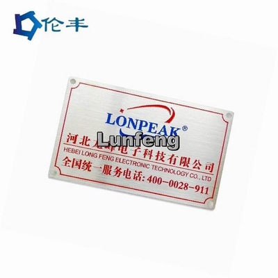 Giá tốt. Bảng tên bằng nhôm hình chữ nhật RAL Màu 3M Bảng tên bằng kim loại kết dính với logo trực tuyến