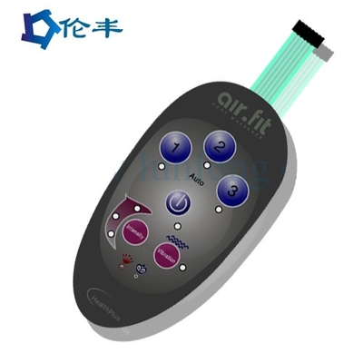 Bàn phím màng LED màu RAL 3M467 Keo PET Lexan Lớp phủ chuyển đổi màng nhãn