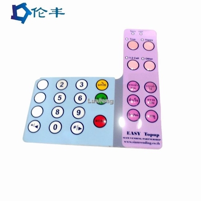 Good price Bảng điều khiển đồ họa bề mặt bóng Lớp phủ Nút xúc giác Phím chạm nổi Bảng điều khiển tùy chỉnh trực tuyến
