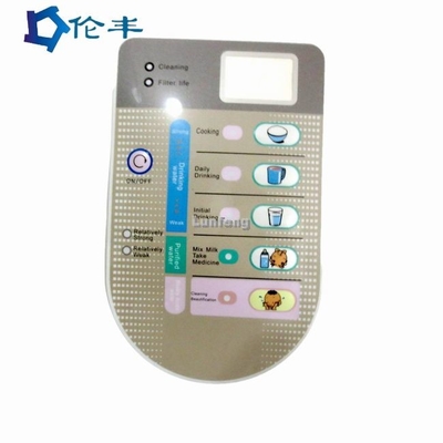 Good price Bảng điều khiển phía trước đồ họa Lớp phủ LED LCD Cửa sổ Nút nhấn Nút nhấn trực tuyến