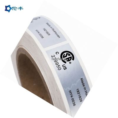 Giá tốt. Nhãn dán bạc tùy chỉnh kích thước với in Flexo và tính năng chống nước cho thiết bị điện tử và đồ gia dụng trực tuyến
