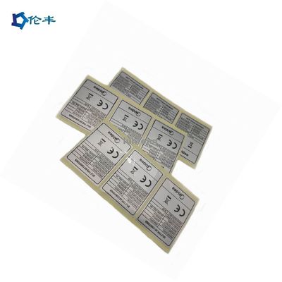 Giá tốt. Nhãn dán bằng bạc chống tia UV với in Flexo và chất kết dính acrylic vĩnh viễn cho điện tử và sử dụng ngoài trời trực tuyến